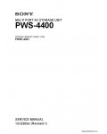Сервисная инструкция SONY PWS-4400, 1st-edition, REV.1
