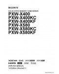 Сервисная инструкция SONY PXW-X400, SERIES, 1st-edition, REV.1