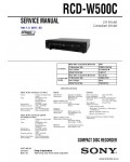 Сервисная инструкция SONY RCD-W500C VER.1.4