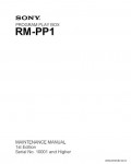 Сервисная инструкция SONY RM-PP1, MM, 1st-edition