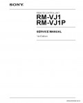 Сервисная инструкция SONY RM-VJ1, 1st-edition