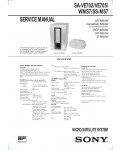 Сервисная инструкция Sony SA-VE702/705, SA-WMS7