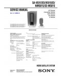 Сервисная инструкция Sony SA-VE812ED, SA-VE815ED, SA-WMS815, SS-MS815