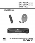 Сервисная инструкция Sony SAT-A55P, SAT-B55P, SAN-18D3