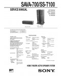 Сервисная инструкция Sony SAVA-700