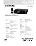 Сервисная инструкция Sony SB-V3000