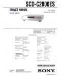 Сервисная инструкция SONY SCD-C2000ES