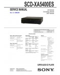 Сервисная инструкция Sony SCD-XA5400ES