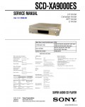 Сервисная инструкция SONY SCD-XA9000ES V1.5