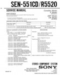 Сервисная инструкция Sony SEN-551CD, R5520