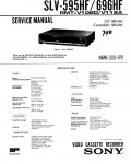 Сервисная инструкция Sony SLV-595HF, SLV-696HF