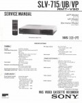 Сервисная инструкция Sony SLV-715UB VP