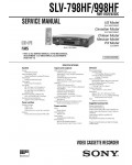 Сервисная инструкция Sony SLV-798HF, SLV-998HF