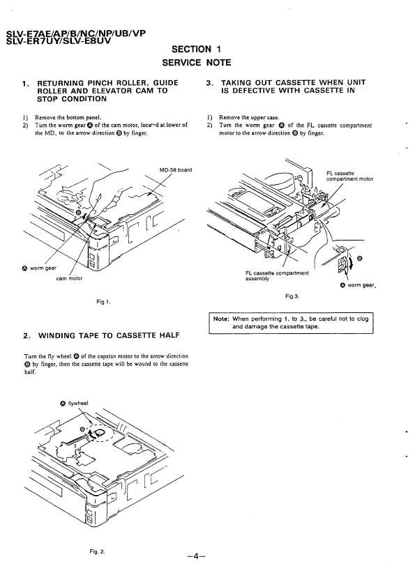 Сервисная инструкция Sony SLV-E7, SLV-ER7, SLV-E8