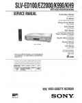 Сервисная инструкция Sony SLV-ED100, SLV-EZ2000, SLV-K990, SLV-KH9