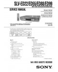 Сервисная инструкция Sony SLV-ED22, SLV-ED55, SLV-ED88, SLV-ED99