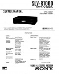 Сервисная инструкция Sony SLV-R1000