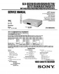 Сервисная инструкция Sony SLV-SE220, STR-SE727, STR-SX727