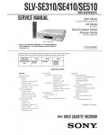 Сервисная инструкция Sony SLV-SE310, SLV-SE410, SLV-SE510