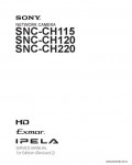 Сервисная инструкция SONY SNC-CH115, CH120, CH220, 1st-edition, REV.2