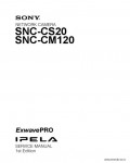 Сервисная инструкция SONY SNC-CS20, 1st-edition