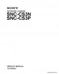 Сервисная инструкция SONY SNC-CS3N