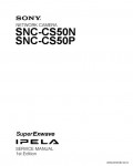 Сервисная инструкция SONY SNC-CS50N, 1st-edition
