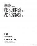 Сервисная инструкция SONY SNC-DH120, 1st-edition, REV.1