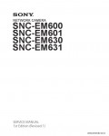 Сервисная инструкция SONY SNC-EM600