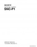 Сервисная инструкция SONY SNC-P1