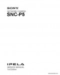 Сервисная инструкция SONY SNC-P5