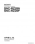 Сервисная инструкция SONY SNC-RZ25N
