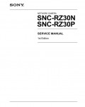 Сервисная инструкция Sony SNC-RZ30