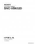 Сервисная инструкция SONY SNC-VB632D