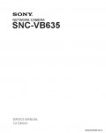 Сервисная инструкция SONY SNC-VB635