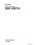 Сервисная инструкция SONY SNC-VB770