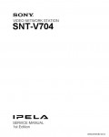 Сервисная инструкция SONY SNT-V704, 1st-edition