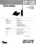 Сервисная инструкция Sony SPP-320