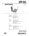 Сервисная инструкция Sony SPP-904