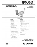 Сервисная инструкция Sony SPP-A968