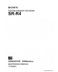 Сервисная инструкция SONY SR-R4, MM, 1st-edition