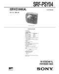 Сервисная инструкция Sony SRF-PSY04