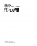 Сервисная инструкция SONY SRG-300H