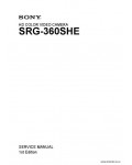 Сервисная инструкция SONY SRG-360SHE