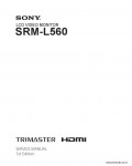 Сервисная инструкция SONY SRM-L560