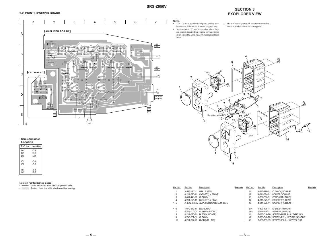 Сервисная инструкция Sony SRS-Z050V