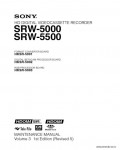 Сервисная инструкция SONY SRW-5000, 5500, MM VOL.3, 1st-edition, REV.5