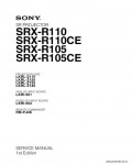 Сервисная инструкция SONY SRX-R105, R110