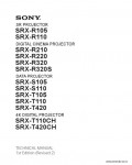 Сервисная инструкция SONY SRX-R105, SERIES, TM, 1st-edition, REV.2