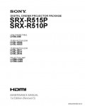 Сервисная инструкция SONY SRX-R510P, R515P, MM, 1st-edition, REV.3